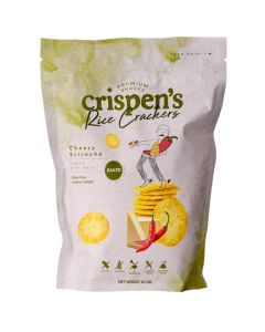 Cheesy Sriracha Rice Crackers