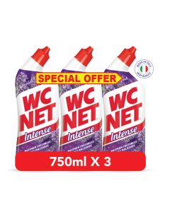 WC Net Toilet Cleaner Intense Gel Lavender Fresh 750mlx3 - Special offer
