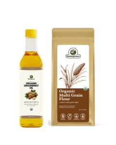 HG Organic Groundnut Oil + HG Organic Multi Grain Flour ( 2 Pack )