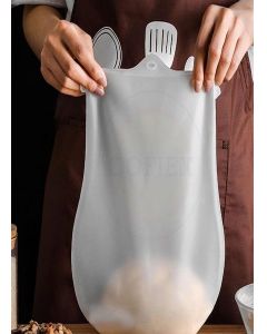 COFIEX Silicone Atta Kneading Dough Maker Bag / Reusable Food-Grade Kneading & Mixing Bag for Bread, Pizza, Pastry, Tortilla / Multipurpose Non-Toxic Dough Mixer & Storage Tool