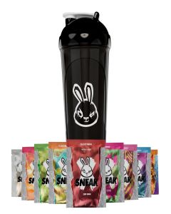 SNEAK Energy Drink Starter Pack / 9 Sachets with Shaker / No Sugar. No Nasties. Just Natural Caffeine, Focus-Boosting Nootropics