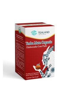 Tealand Organic Yerba Mate Elaborada Can Palo Rich in Vitamins and Minerals Medium Caffeine 200g