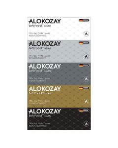 ALOKOZAY 170 X 2 PLY WHITE SOFT FACIAL TOUCH FREE TISSUE PACK OF 5