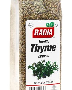 Badia 8 oz Whole Thyme Leaves - Gluten Free and Kosher