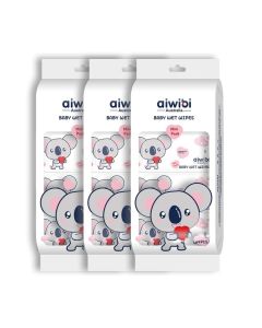 Aiwibi Mini Baby Wet Wipes Pack of 8x8 Pack of 3