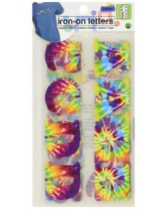 Dritz 15439 Ironon Letters Soft Flex Cooper 114Inch Tie Dye 5Sheets