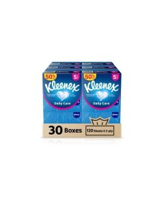 Kleenex Daily Care Facial Tissue - 30 Boxes