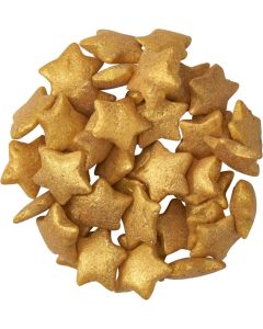 DecoPac Gold Stars Quins - Edible Cupcake Sprinkles and Sugar Cake Decorations, 18.5 Ounces