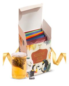 CHAYAM Holi and Women's Day Assorted Tea Bags Gift Box / 10 Premium Tea Bags Variety Pack / Thoughtful Gift for All Occasions / Relaxing Tea Gift Box for Family, Friends and Loved Ones