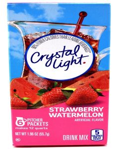 Crystal Light Strawberry Watermelon Drink Mix, 12-Quart Canister (Pack of 5)