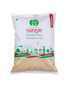 Desi Khand (1kg) - Unrefined Khandsari / Raw Khand / Unprocessed Sugarcane Khandsari Sugar / Khandsari Sugar / Chemical Free Khand / Pesticides Free Khandsari / Sulphur-free Khand Sugar