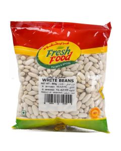 Fresh Food Dried White Beans healthy food Popular beans with a creamy colour and texture Veg and Non Vegetarian recipes Loaded protein. 500g
