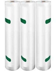 Vacuum Food Storage Bags Roll, Commercial Grade, 28 cm x 6 m, Clear