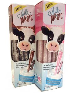 Strawberry Chocolate Magic Milk Fun Straws 24 Each 2pk