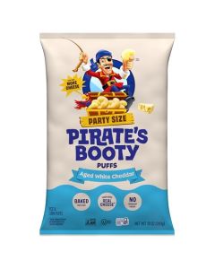 Pirates Booty Aged White Cheddar Cheese Puffs GlutenFree Kids Snacks 10oz