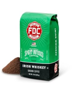 Fire Department Coffee Gives Back to Firefighters Irish Whiskey Infused Ground Coffee Medium Roast NonAlcoholic Roasted in the USA Veteran Owned 12 oz