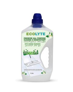 ECOLYTE+ Floor Cleaner, Premium All Purpose Cleaner Plus Disinfectant, for Hospital, Home, Office & Commercial Use for Dirt, Stains & Germs, Floor Cleaning (Jasmine, 1 Liter)
