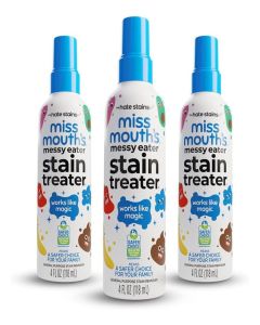 3pcs Miss Mouth's General Purpose Stain Treater – Convenient Spray Formula That Targets Fresh and Set-In Stains Across Multiple Fabric Types. Ideal for Busy Families Needing Reliable Cleaning Performance for Laundry, Travel, and Daily Accidents.