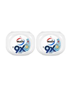 Walch 9X Antibacterial Laundry Detergent Capsules, German Formulated Plant-Based Ingredients with 9X Cleaning Power, Kill 99.9% Germs and Anti Dust Mites, 32 Pods, Pack of 2 X 32 (64 Capsules)