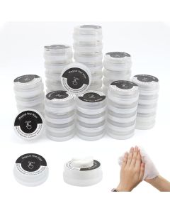 50 PCS Hand Pop Hand Wipes Press Push Up Lemon Nonstimulating Sanitizing Mini Clean Towelettes Sanitizer A Fun Way To Open Magical Strong Cool Wet Dry Type Portable for Travel OntheGo Black White