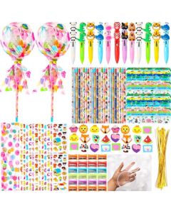 24Pack Giant Lollipop Return Gifts for Birthday Party Giant Lollipop with Pencils Stickers Erasers 4in1 Pen for Classroom School Exchange Party Supplies