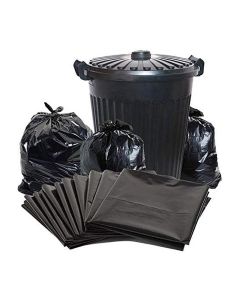Garbage Bag Black 95X120cm Biodegradable Trash Bags Compostable Kitchen Bin Liners Vest Handy Trash Bags For Home Office Trash Can Grocery Bag Trash Plastic Bag Pack Of 10 Pieces