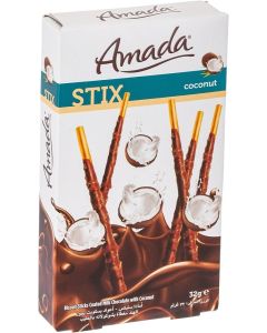 Solen Amada Stix Coconut Milk Chocolate Biscuit Sticks 32g