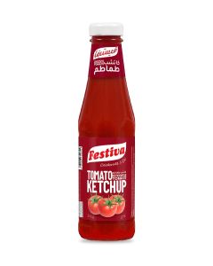 Premium Tomato Ketchup 340g Glass Bottle - Rich Tomato Sauce for Burgers, Sandwiches, Fries and Snacks - Cooking and Dipping Sauce