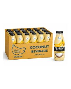 Coconut Beverage Banana Flavor 280 ml Pack of 24
