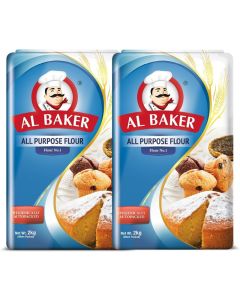 Al Baker All Purpose Flour, 2Kg X 2