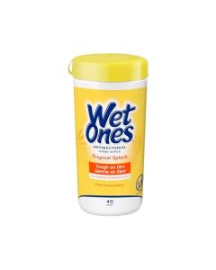 Wet Ones Antibacterialâ€¯Hand Wipes, Tropical Splash Wipes, Antibacterial Wipes, Hand Sanitizer Wipes, Wet Ones Wipes, 40ct Canister