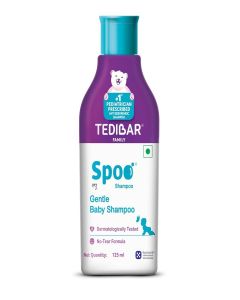 Spoo No-Tear Formula baby shampoo from Tedibar Family / Gentle on Scalp / No. 1 Pediatrician Prescribed * 125ml - By Torrent Pharma