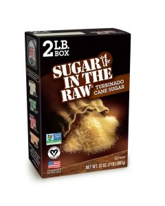 Sugar In The Raw Granulated Turbinado Cane Sugar No Added Flavors or erythritol Pure Natural Sweetener Hot Cold Drinks Coffee Baking Vegan GlutenFree NonGMO Bulk Sugar 2lb Bag 1Pack