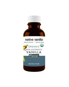 Native Vanilla Organic Vanilla Flavor Non Alcoholic 4 Fl Oz Perfect for Cooking and Baking and Dessert Crafting