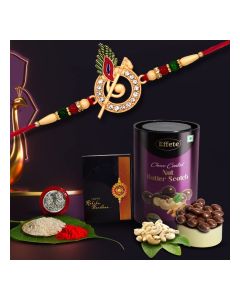 Rakhi + Chocolates (K1_703_BS) / Raksha Bandhan Gift for Brother (96gm) / Sweets & Card
