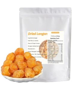 MIHUNTANG Dried Longan 17.63oz (500g) - Sugar Free Dried Fruit for Teas, Snacks, and Desserts
