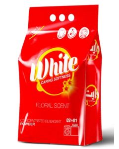 WHITE Detergent Powder 3KG – 2IN1 Laundry Washing Powder Deep Clean Stain Remover Fresh Clothes / FLEXI