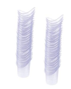 YouU 100 Pcs Non Sterile Disposable Plastic Eye Wash Cups Portable Disposable Measuring Cup 5ml Eye Flush Cleaning Cups Vials for Storage or First Aid Kit Use