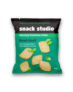 Snack Studio Hummus Chips Basil 80g