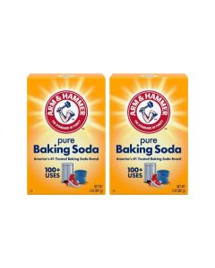Arm & Hammer Arm & Hammer Pure Baking Soda 907g Pack of 2 Multi Purpose Cleaner Deodorizer Laundry Booster Odor Remover Natural Household Cleaning Powder