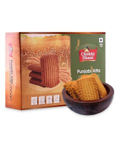 Punjabi Atta Cookies 350 gm / Traditional Whole Wheat Biscuits with Ghee / Crispy & Healthy Tea-Time Snack / Handmade & Eggless