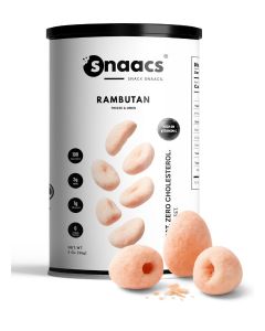 SNAACS Freeze-Dried Rambutan / No Added Sugar / Fragrant Sweet & Crunchy Fruit Snack (4 oz / 113 g)