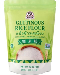 52USA Glutinous Rice Flour - 16 Ounce (1 Pound) - All Natural, Gluten-Free Rice Flour for Baking and Cooking