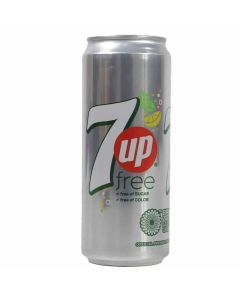 7 Up sugar Free, Free Color 5 Kcal Per 250 ml Energy Soft Drink Can, 330 ml