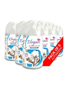 6 Piece Soft Cotton Automatic Refill Spray Set 250ml