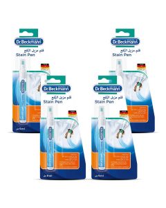 Instant Stain Remover Pen, Quick & Easy Spot Cleaner for Clothes, Portable Travel Size, Works on Food, Drink & Makeup Stains, 4x9ml