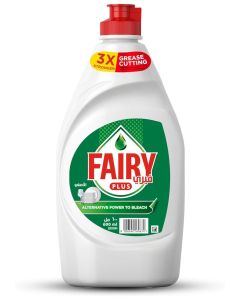 Fairy Plus Original Dishwashing Liquid Soap, With Alternative Power To Bleach, 600ml