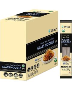Chung Jung One O'Food Organic Glass Noodles 12 Pack - Gluten-Free Sweet Potato Noodles, Vegan, No Sodium, No Sugar