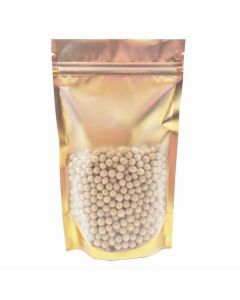 FERENLI 50 Pieces Aluminum Foil Mylar for Zip Bags Lock Plastic Heat Sealable Stand Up Food Storage Bag Coffee Beans Candy Zipper Lock Packing Pouch for Sample Reusable 55x79 inch