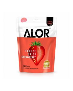 ALOR Freeze-Dried Strawberry Fruit Snack, 15g Pouch, No Added Sugar, Vegan & Halal